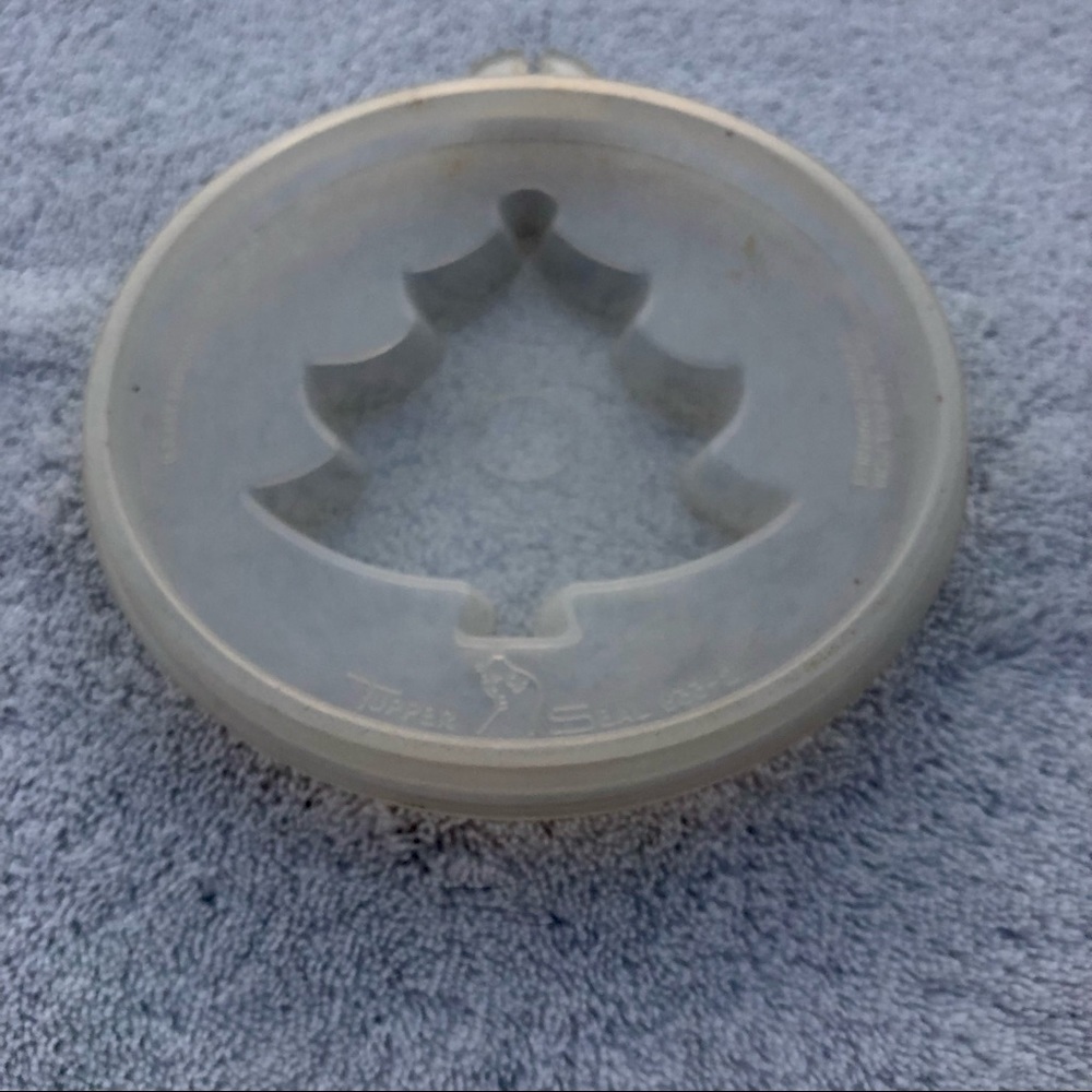 Tupperware Christmas Tree Lid Jello Mold Lid